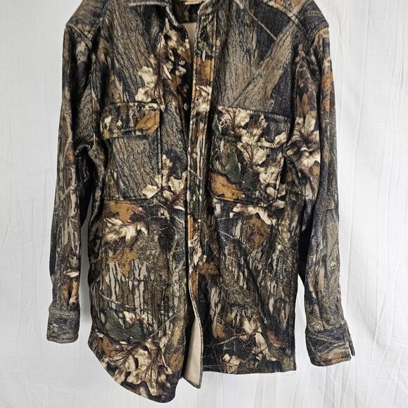 Browning Men's Size Large RBO Trekwear Hunter Camo Thick Flannel Shacket - Picture 2 of 5